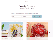 Tablet Screenshot of lovelygreens.com